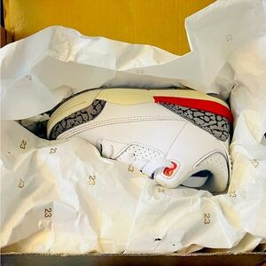 ✨LIKE-NEW✨Jordan 3 Retro ‘Georgia Peach’ (White/Orange), TD Size 7C
